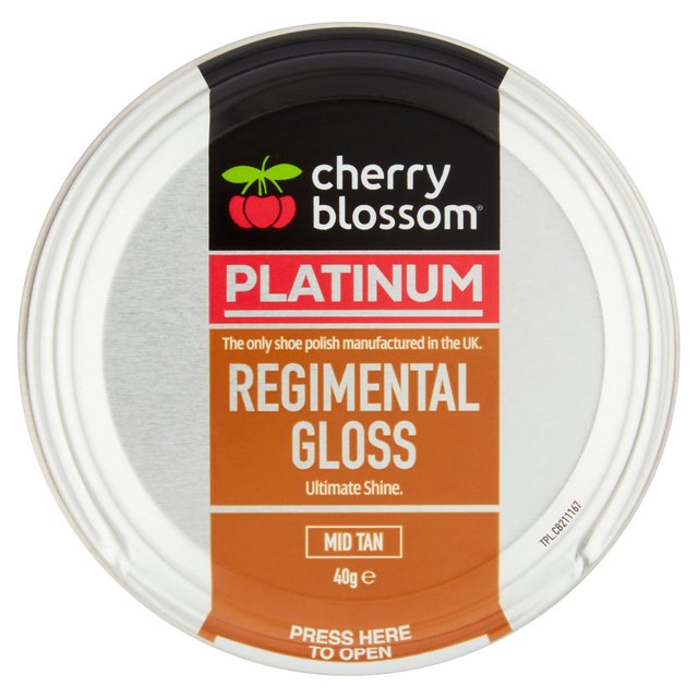 Cherry Blossom Regimental Gloss Mid Tan, 40g