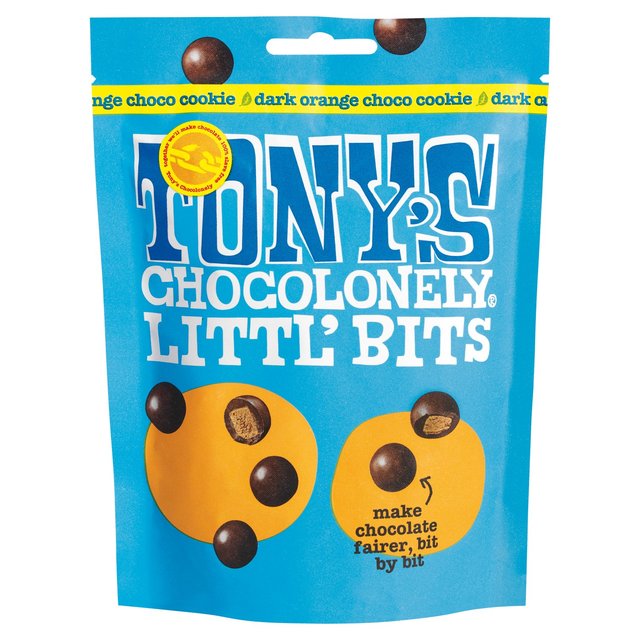 Tony’s Chocolonely Littl’ Bits Dark Orange Choco Cookie, 100g
