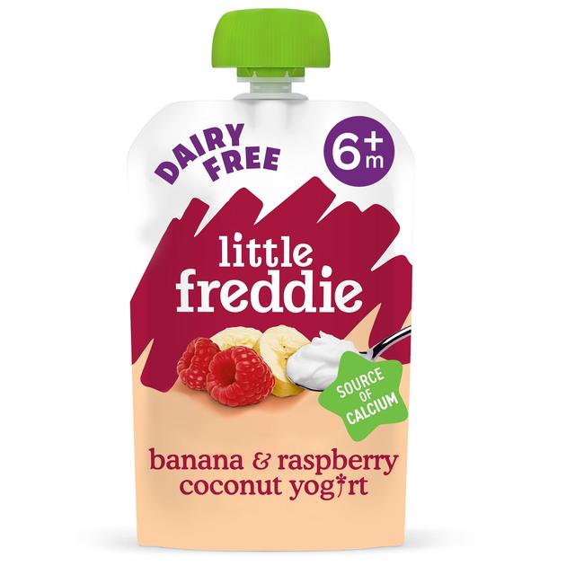 Little Freddie Organic Banana & Raspberry Dairy Free Yoghurt, 90g