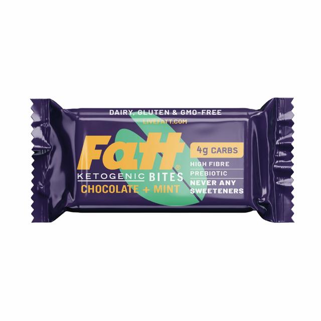 Fatt Chocolate + Mint Ketogenic Bites, 35g
