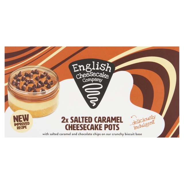 English Cheesecake Company Salted Caramel Cheesecake Pots, 2 x 90g