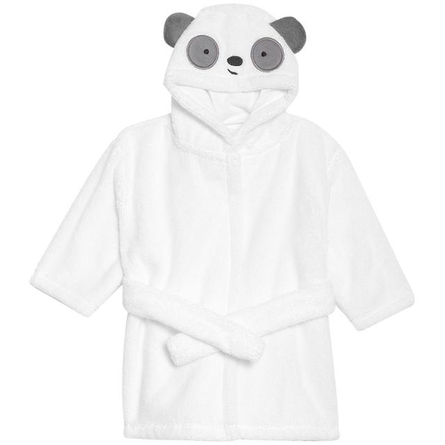 M & S Panda Hooded Robe, 18-24 Months, White