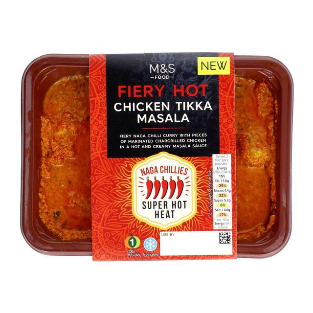 M & S Fiery Hot Chicken Tikka Masala, 400g