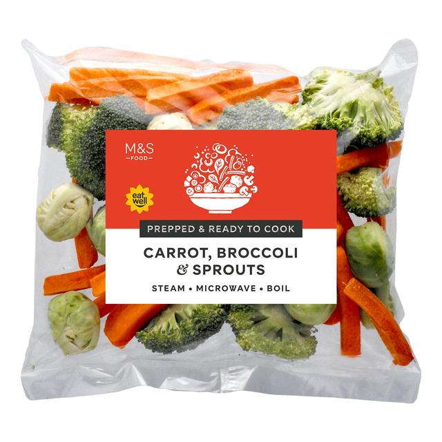 M & S Carrot Broccoli & Sprouts, 500g