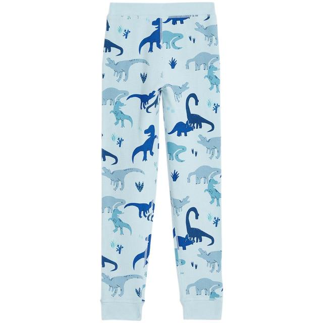 M & S Dino Thermal Bottoms, 6-7 Years, Blue