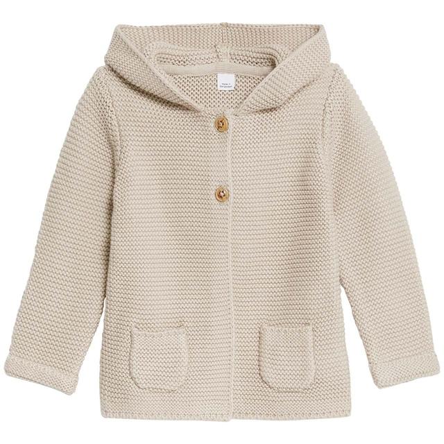 M & S Hooded Chunky Cardigan, 9-12 Months