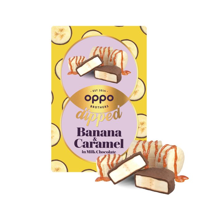 Oppo Brothers Dipped Banana & Caramel in Milk Chocolate, 150g
