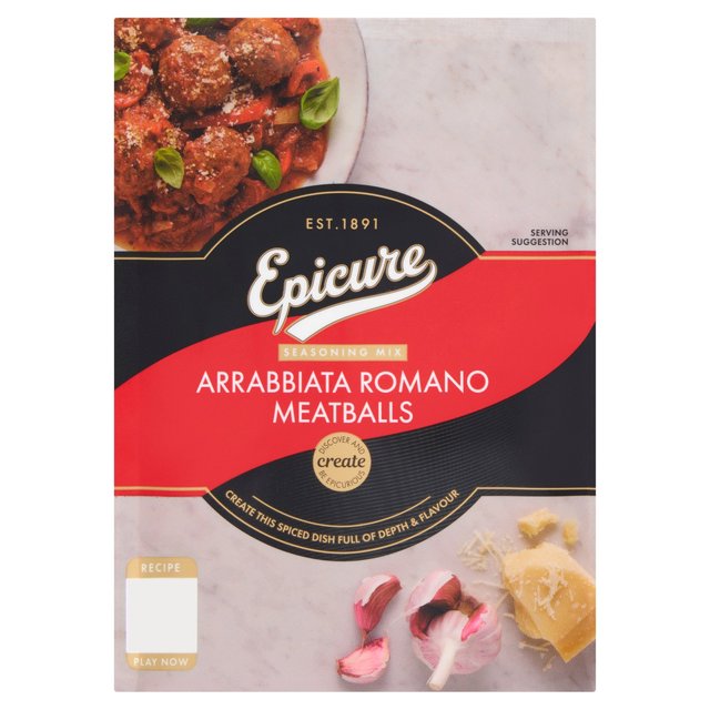 Epicure Arrabiata Romano Meatballs Recipe Mix, 30g