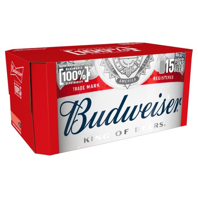 Budweiser Beer, 15 x 440ml
