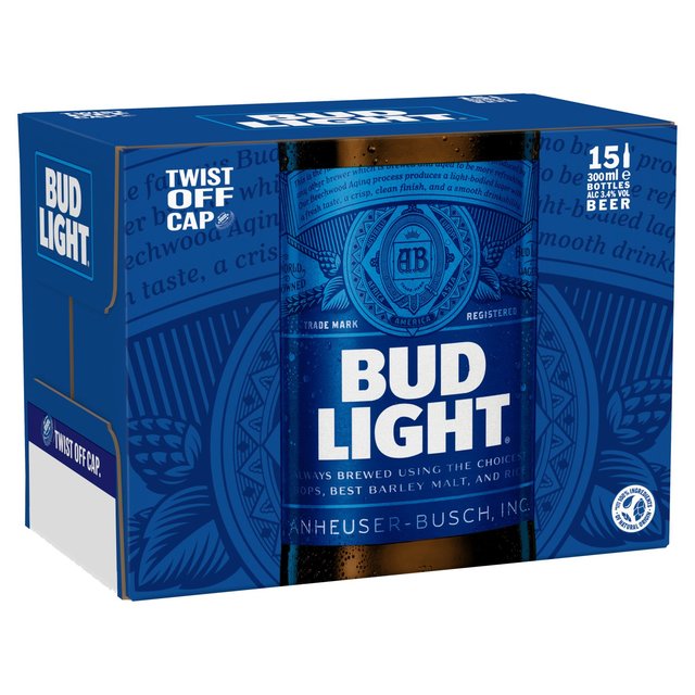 Bud Light Beer, 15 x 300ml