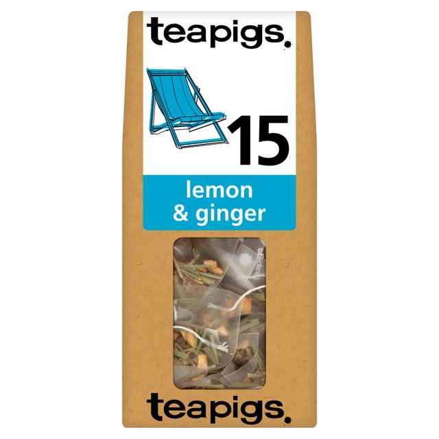 Teapigs Lemon & Ginger Tea Bags, 15 Per Pack