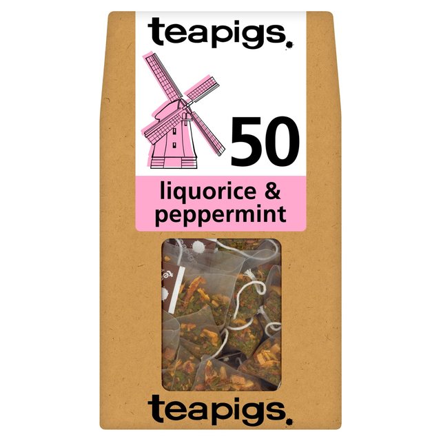 Teapigs Liquorice & Peppermint Tea Bags, 50 Per Pack