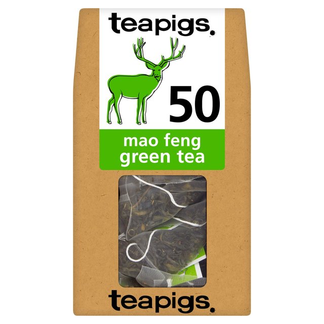Teapigs Mao Feng Green Tea Bags, 50 Per Pack