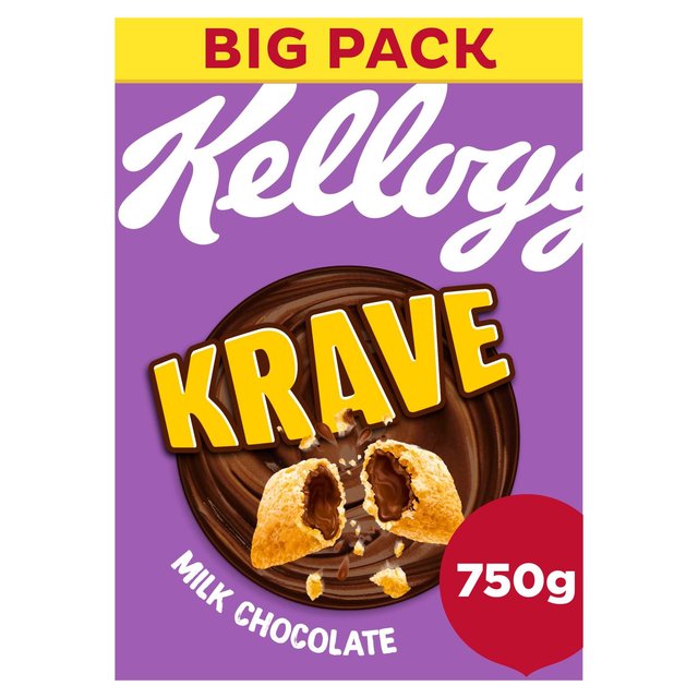 Kellogg’s Krave Milk Chocolate Breakfast Cereal, 750g