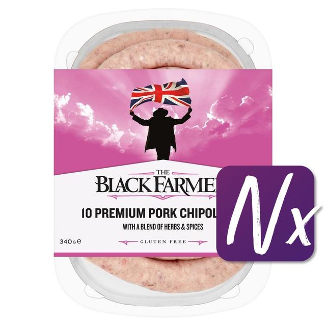 The Black Farmer’s 10 Premium Pork Chipolatas, 340g