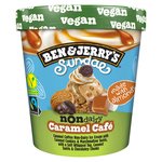 B&J Sundae Caramel Cafe Vegan Ice Cream