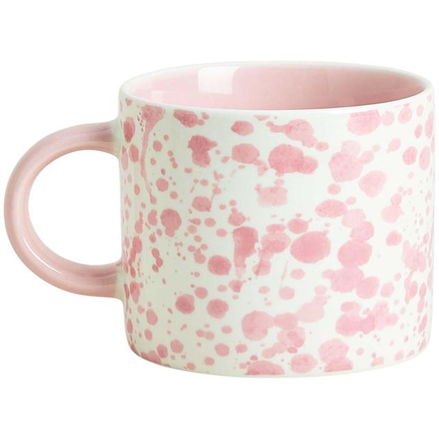 M & S Paint Splatter Mug Pink