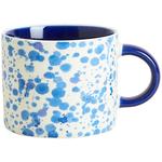 M&S Paint Splatter Mug Blue
