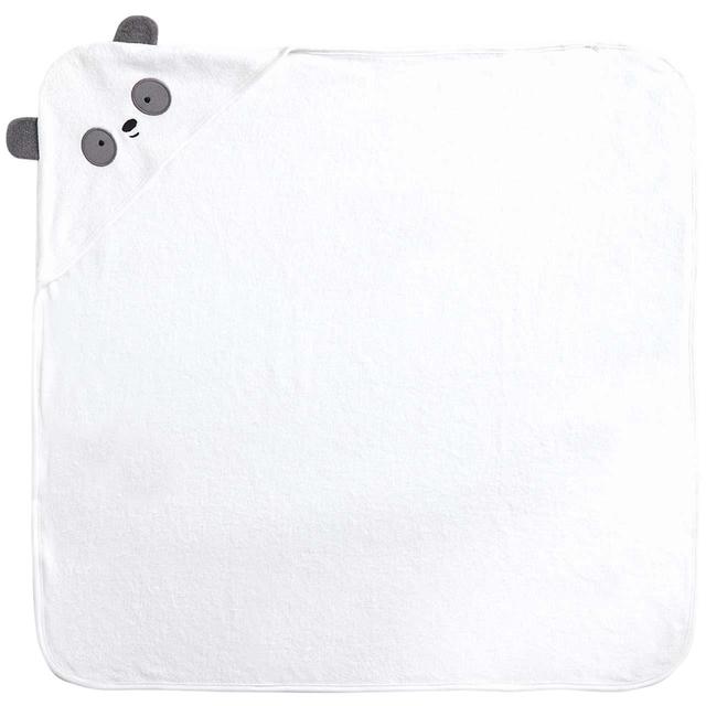 M & S Panda Hooded Towel, One Size, White