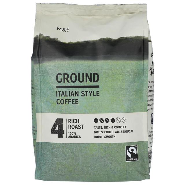 M & S Italian Style Ground Coffee, 454g