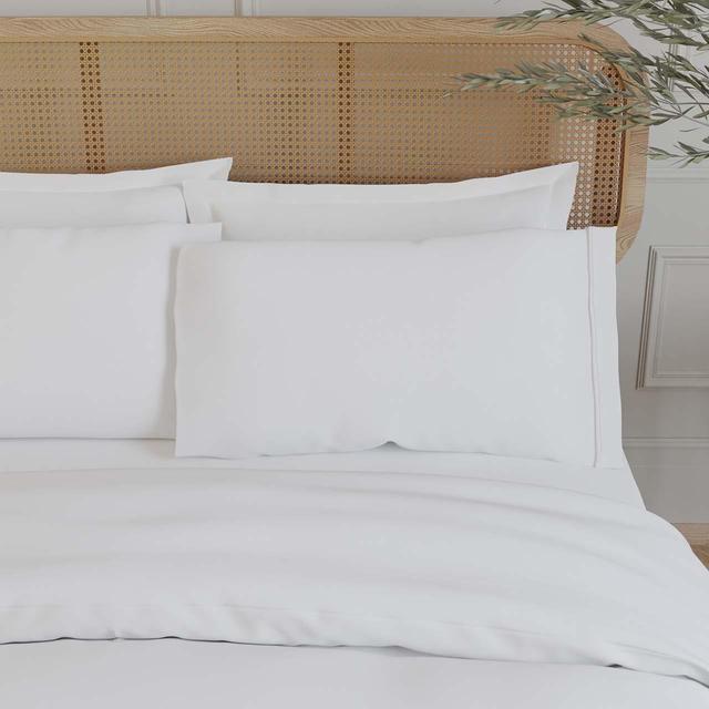 M & S Collection 2pk Egyptian Cotton 230 Thread Count Pillowcases Ice White, 2 per Pack