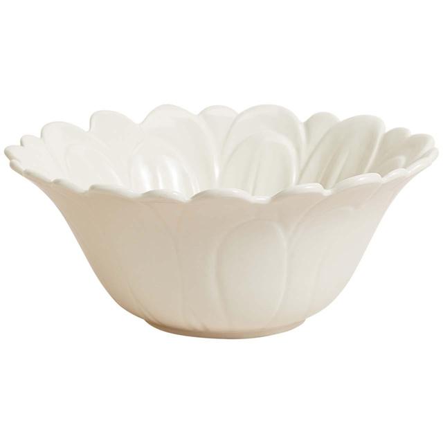 M & S Daisy Salad Bowl, One Size, White