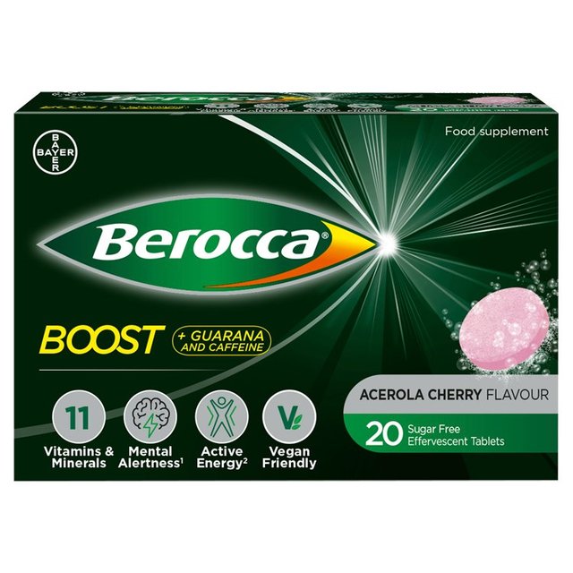 Berocca Boost Energy Vitamin Effervescent Tablets, 20 Per Pack
