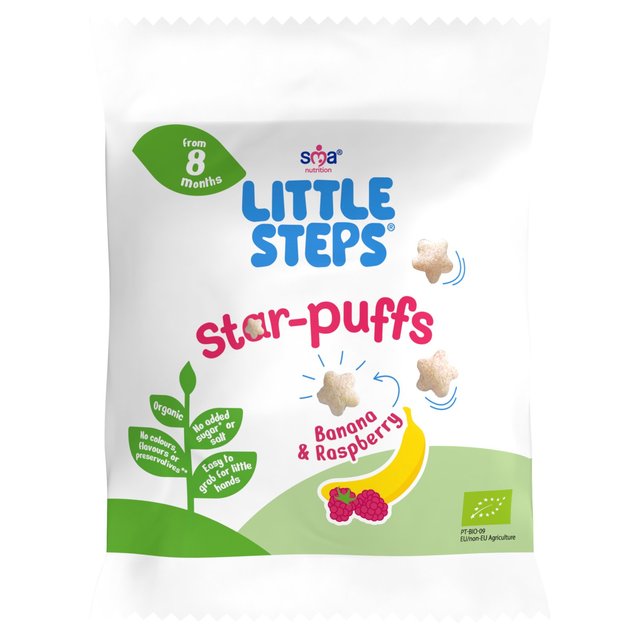 SMA Little Steps Chip-Puffs Banana & Raspberry, 7g