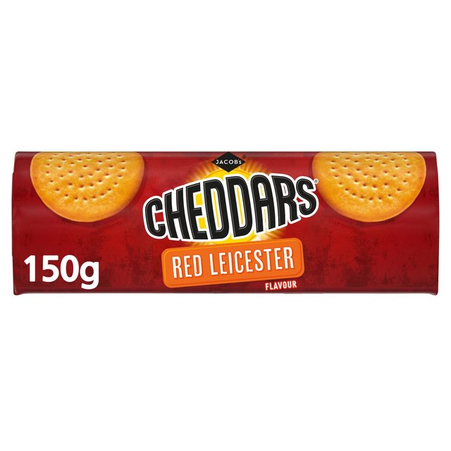 Jacob’s Cheddars Red Leicester Flavour Cheese Biscuits, 150g