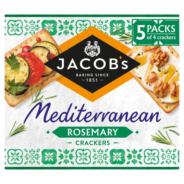 Jacob’s Mediterranean Rosemary Crackers, 5 x 38g