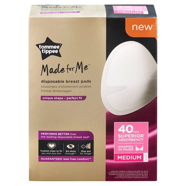Tommee Tippee 40x Breast Pads Daily Medium