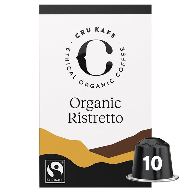 Cru Kafe Organic Fairtrade Ristretto Pods 10s, 10 per Pack