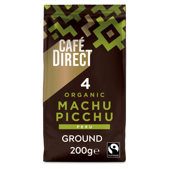 Cafedirect Fairtrade Organic Machu Picchu Peru Ground Coffee, 200g