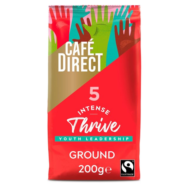 Cafedirect Fairtrade Thrive Intense Roast Ground Coffee, 200g