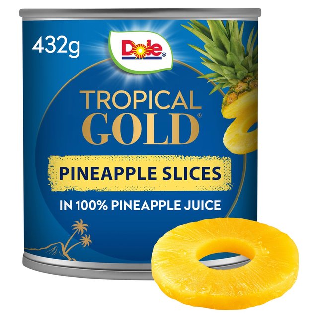 Dole Pineapple Slices in Juice Cans, 432g