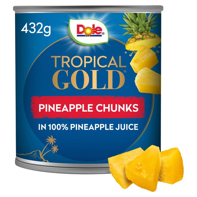 Dole Pineapple Chunks in Juice Cans, 432g