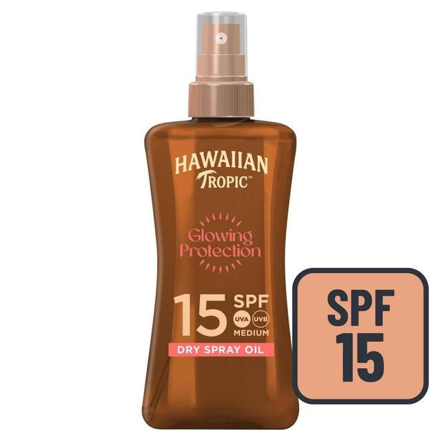 Hawaiian Tropic Protective SPF 15 Dry Oil Sunscreen Spray, 200ml