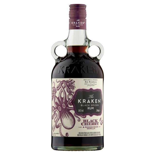 Kraken Black Cherry & Madagascan Vanilla Black Spiced Rum, 70cl