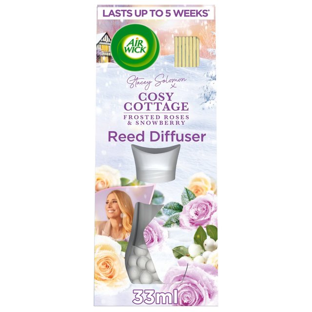 Airwick Reed Diffuser Cosy Cottage Frosted Roses & Snowberry, 33ml