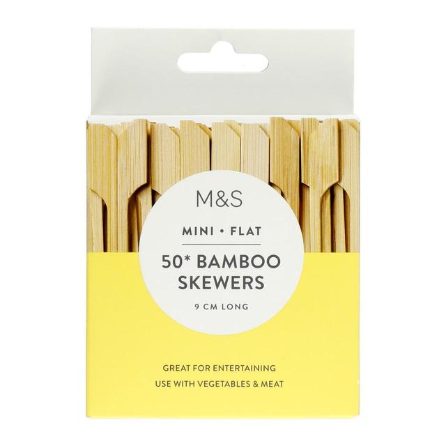 M & S Bamboo Skewers, 50 Per Pack