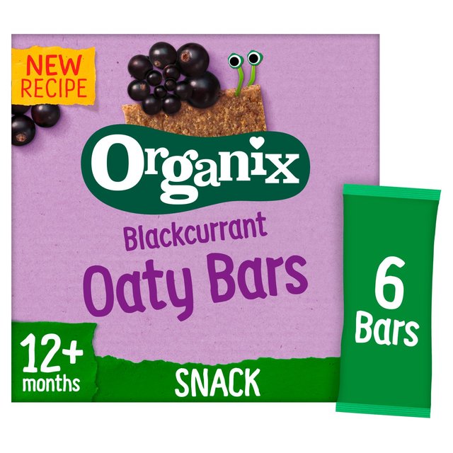 Organix Blackcurrant Organic Soft Oaty Snack Bars Multipack, 6x23g