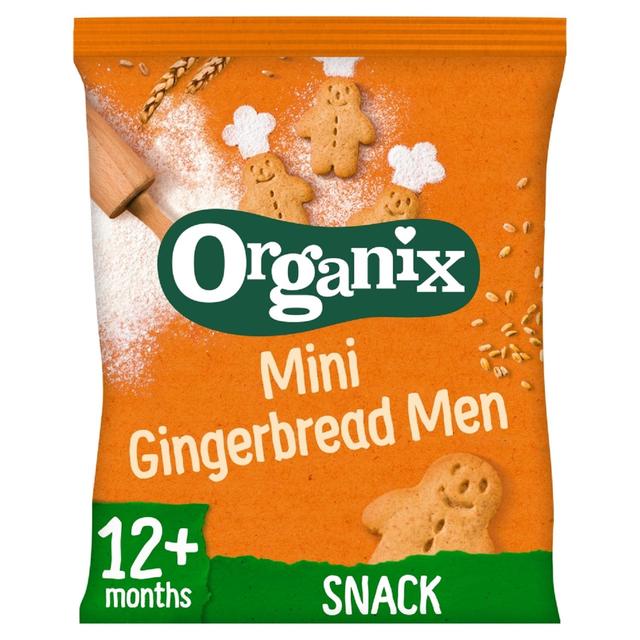 Organix Mini Gingerbread Men Organic Toddler Snack Biscuits 20g