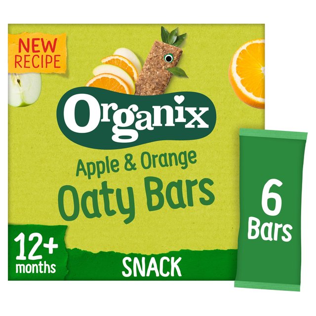 Organix Apple & Orange Organic Soft Oaty Snack Bars Multipack, 6x23g