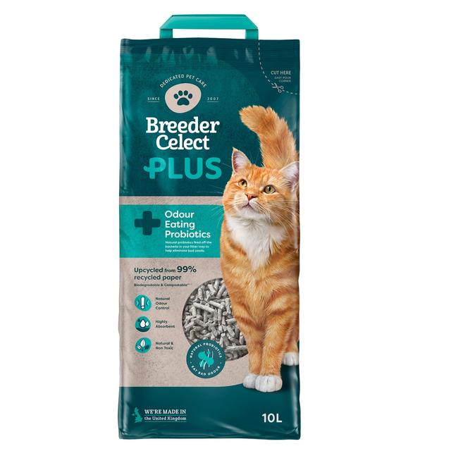Breeder Celect Pro-Biotic Paper Cat Litter, 10L