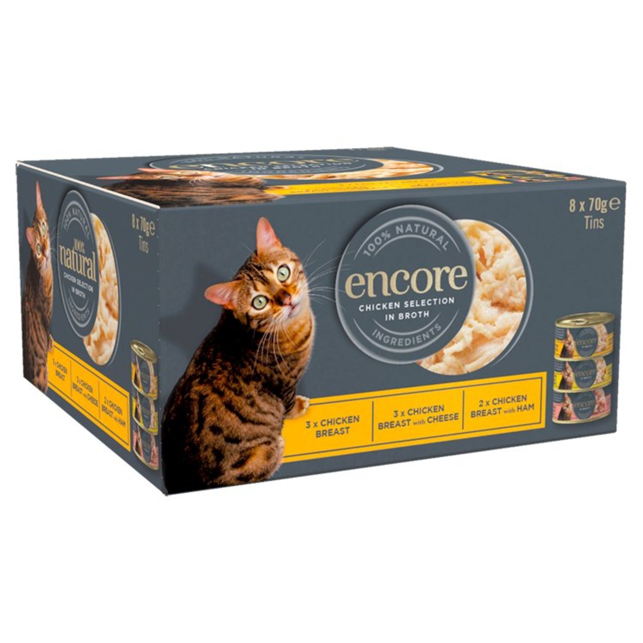 An image of Encore Cat Tin Multipack Chicken Selection