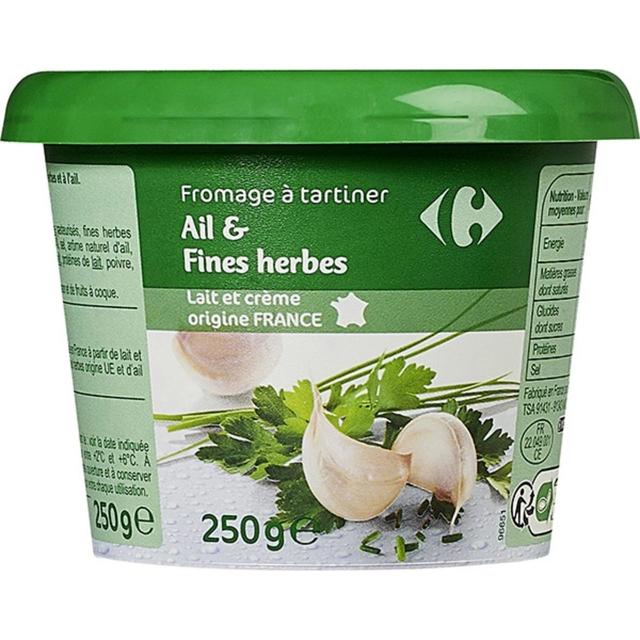 Carrefour Fromage a Tartiner Ail et Fines Herbes, 150g
