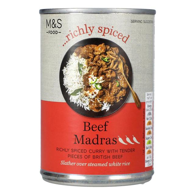M & S Beef Madras, 400g