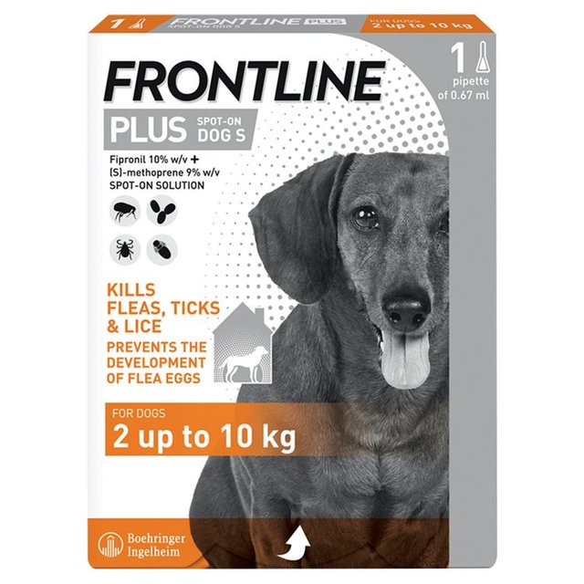 Frontline Plus Small Dog Flea & Tick 2-10kg