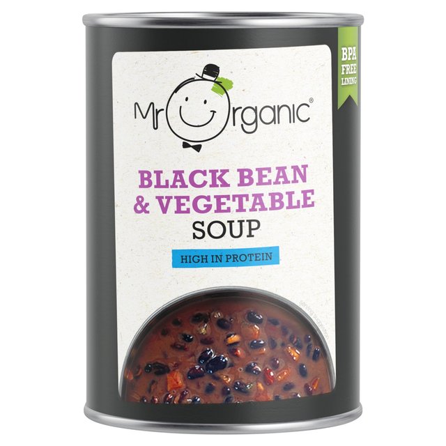 Mr Organic Black Bean & Vegetable Soup, 400g