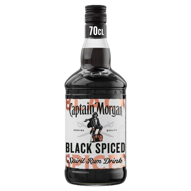 Captain Morgan Black Spiced Spirit Drink, 70cl